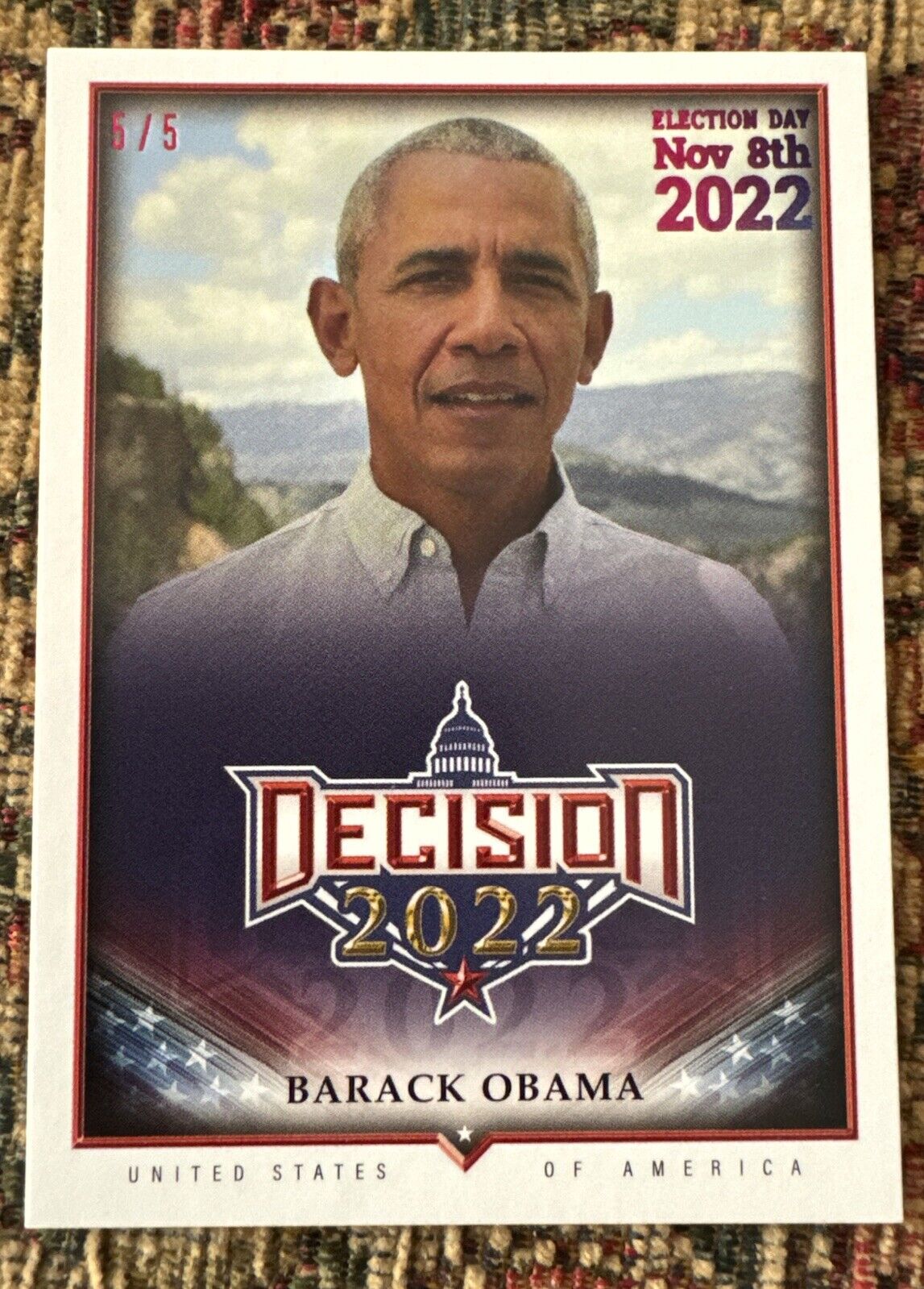 Barack Obama 48 2022 Decision 2022 44th President United States Rainbow Foil /5