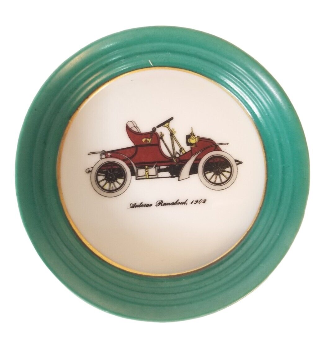Vintage Porcelain Autocar Runabout Automobile 1903 Car Motif Coaster