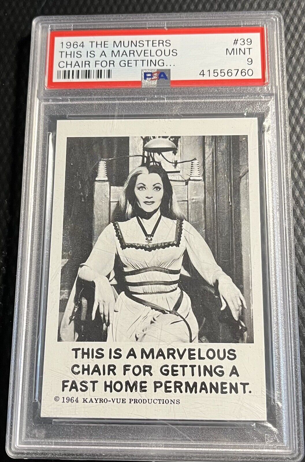 1964 The Munsters USA PSA 9 Card #39 Featuring Lilly - Kayro Vue Productions