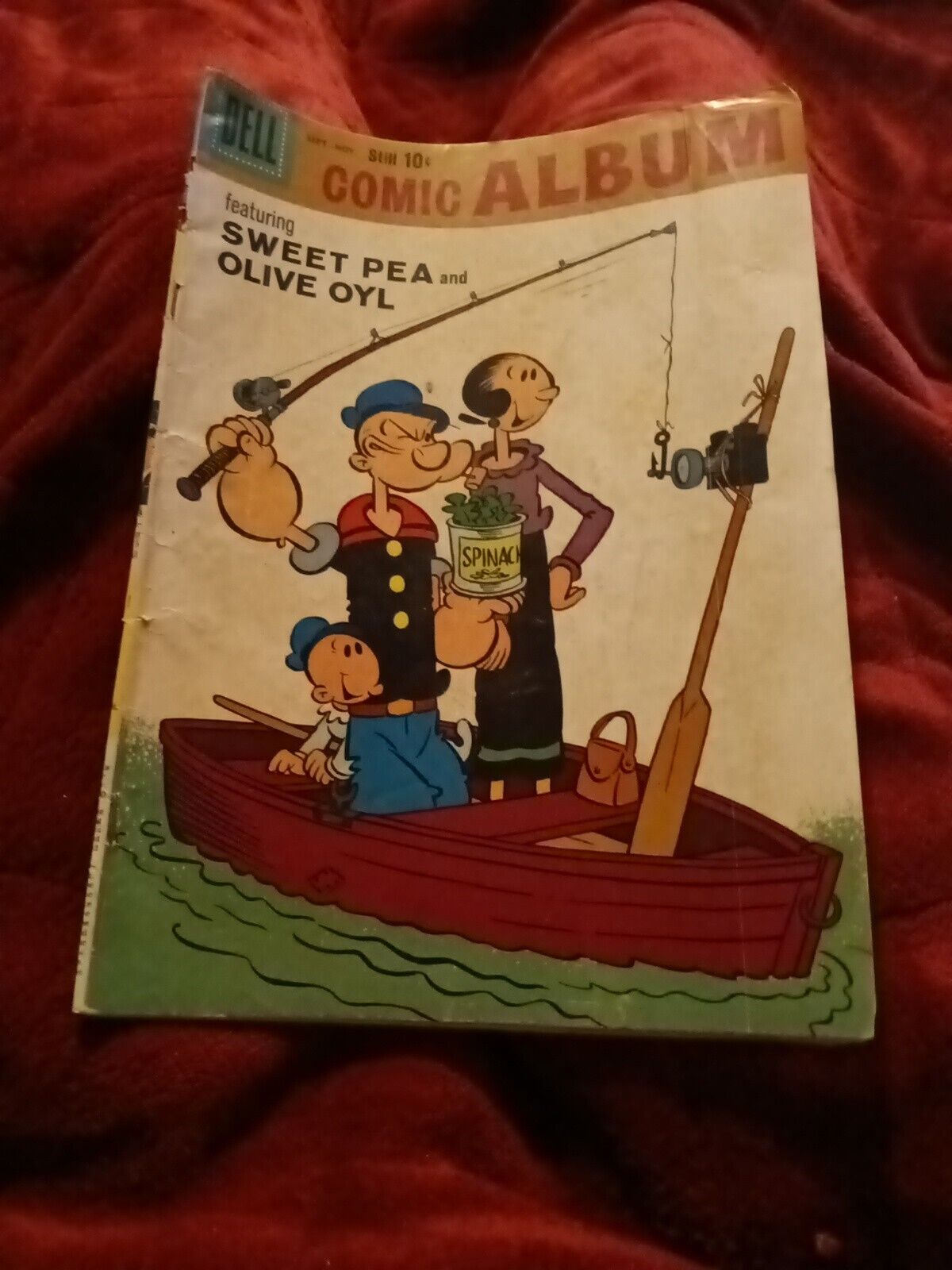 Comic Album #11 Dell 1960 Featuring Popeye in \'\'Sit Wit\' Me\'\' Silver age cartoon
