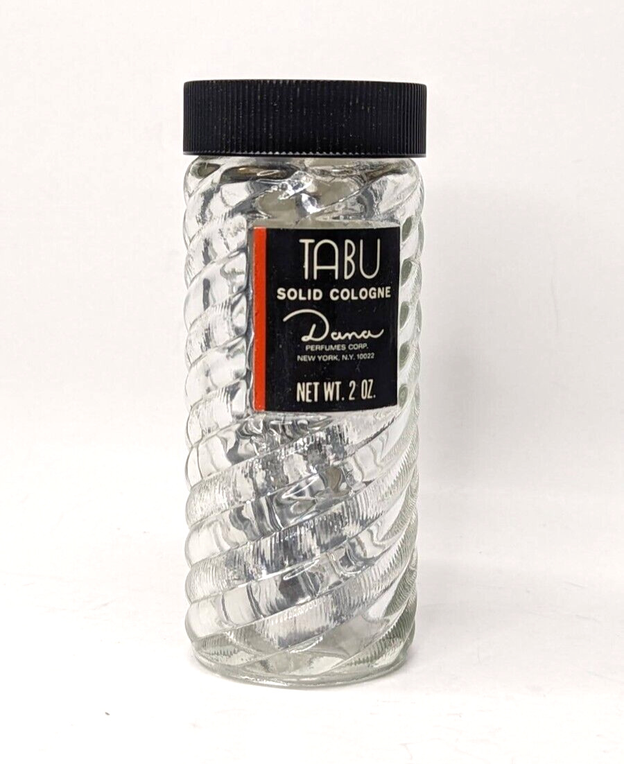 Vintage Tabu Solid Cologne Dana Perfumes New York SEALED Glass Foil