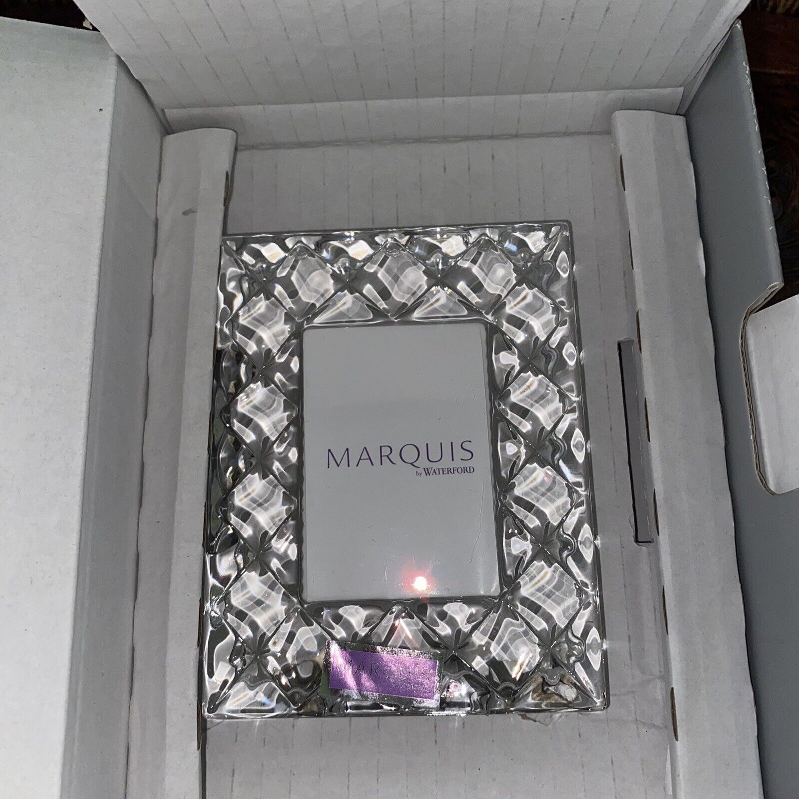 NEW Marquis by Waterford Diamond Photo Frame  5 x 7.5 cm  2 x 3 in Wedding Gift