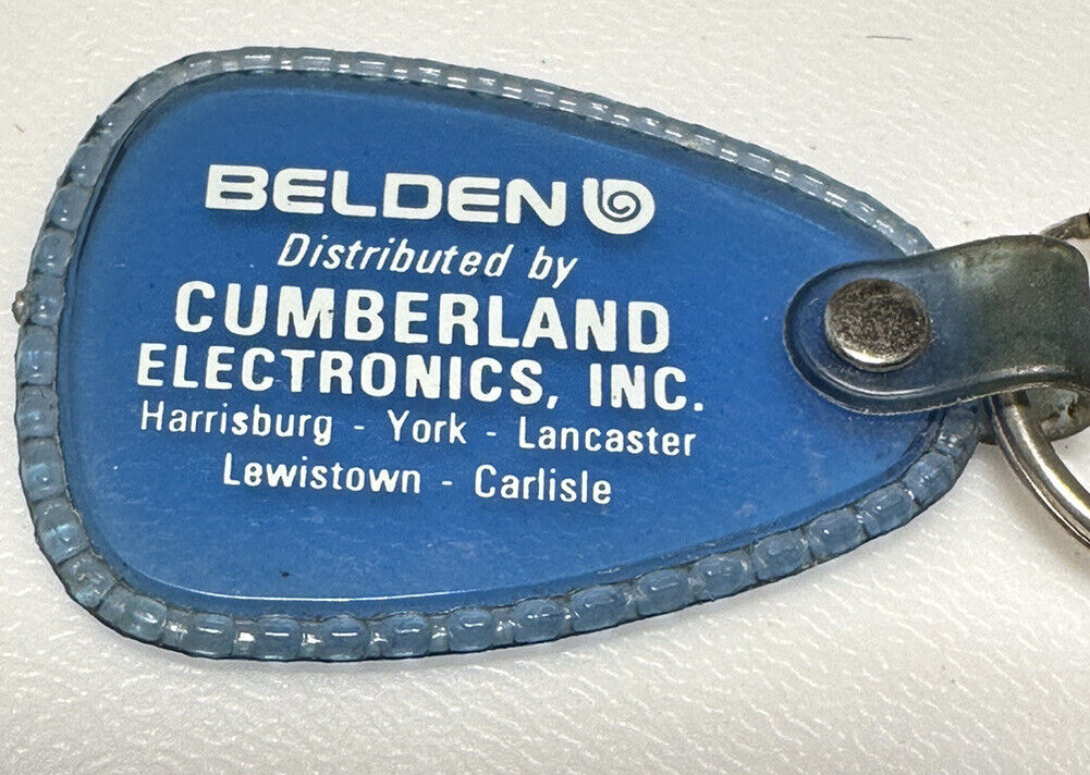 York Pennsylvania Cumberland Electronics Belden Cable Wires Products Keychain