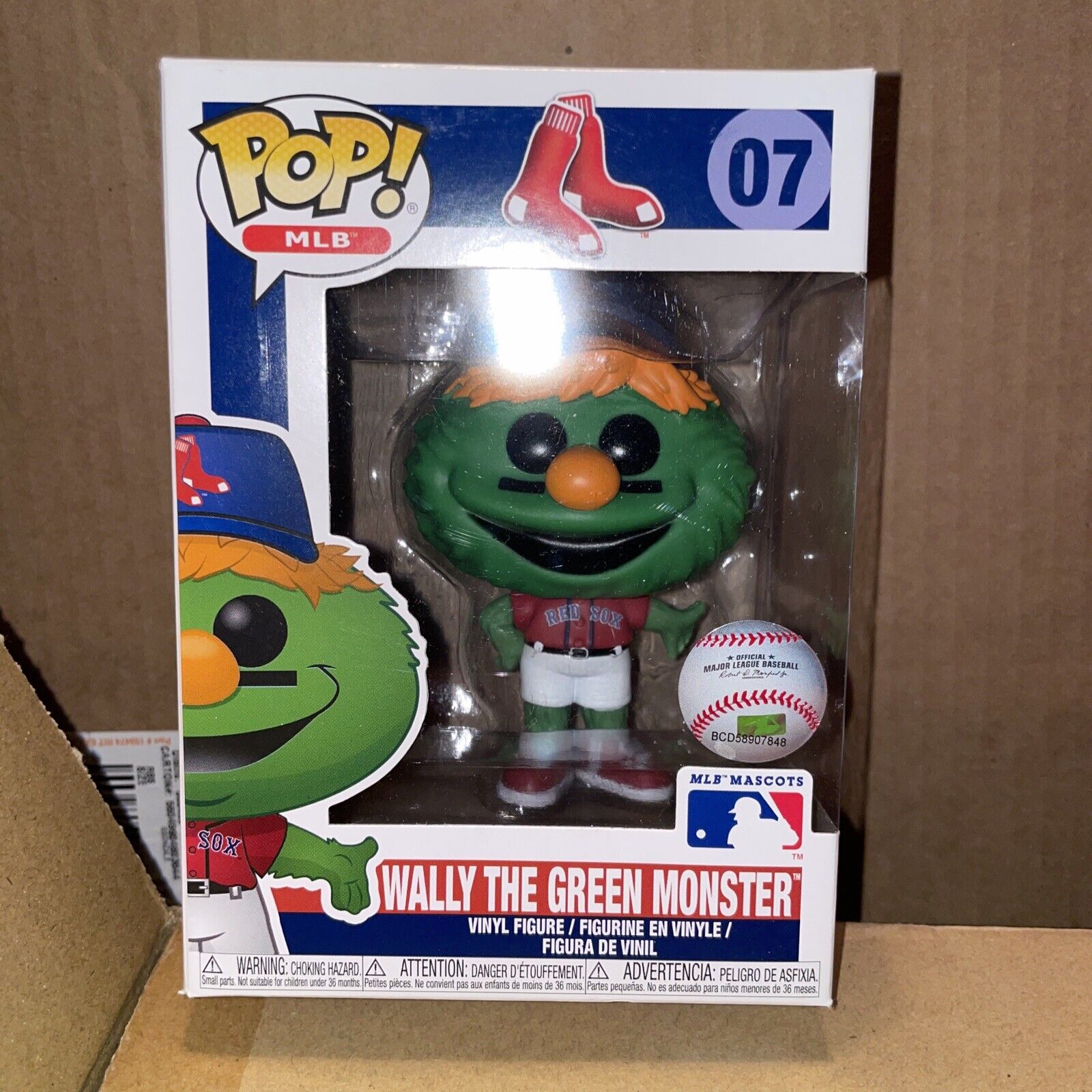 Funko Pop MLB Boston Red Sox Mascot #07 Wally the Green Monster Vinyl Figure