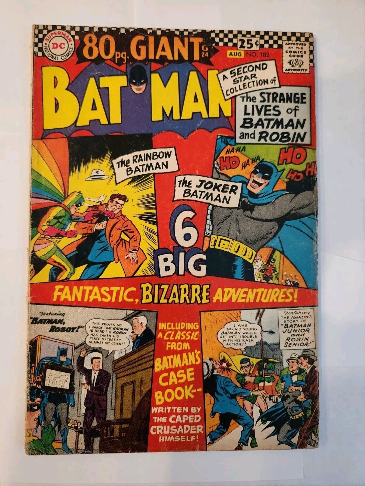 Batman  #182 DC 1966 Silver Age Comic, See Detailed Pictures For Condition