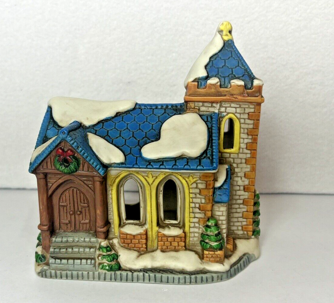 Vintage (1987) Lefton Christmas Village Church 5