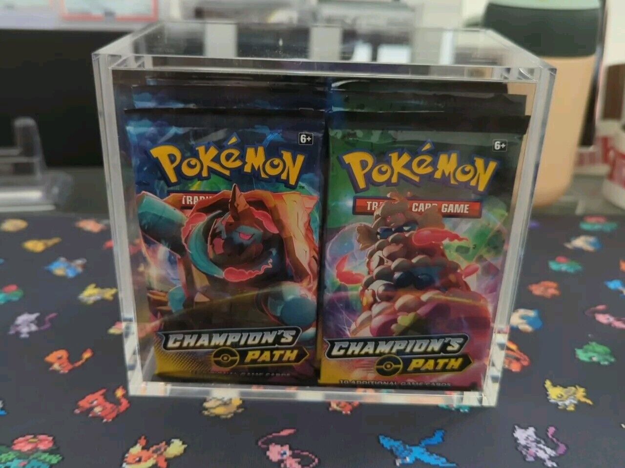 Pokemon Champions Path Booster Packs x 36 Booster Box Worth & Acrylic Box 9 Sets