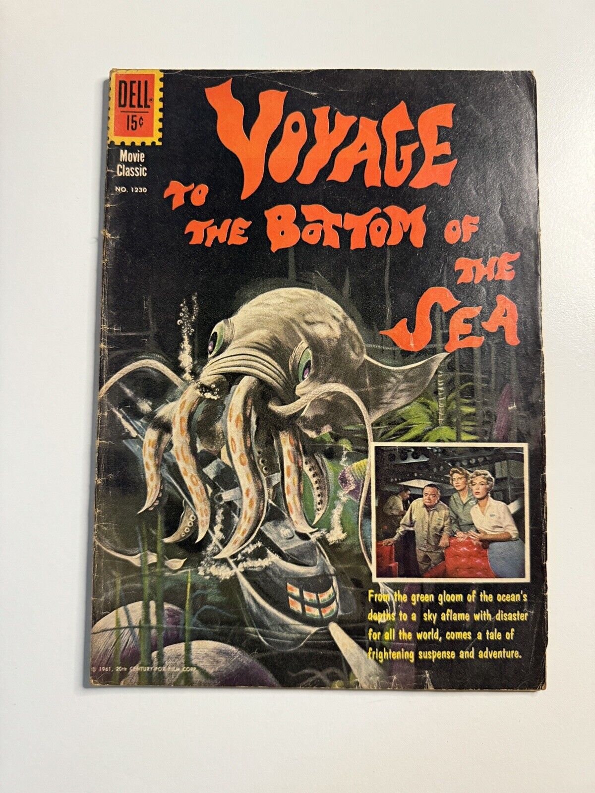 1961 1st VOYAGE to the BOTTOM of the SEA DELL COMIC BOOK ORIGINAL & COMPLETE