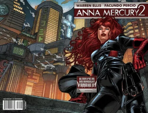 Anna Mercury 2 #3 - Wraparound Variant Cover - Avatar Comics - 2008