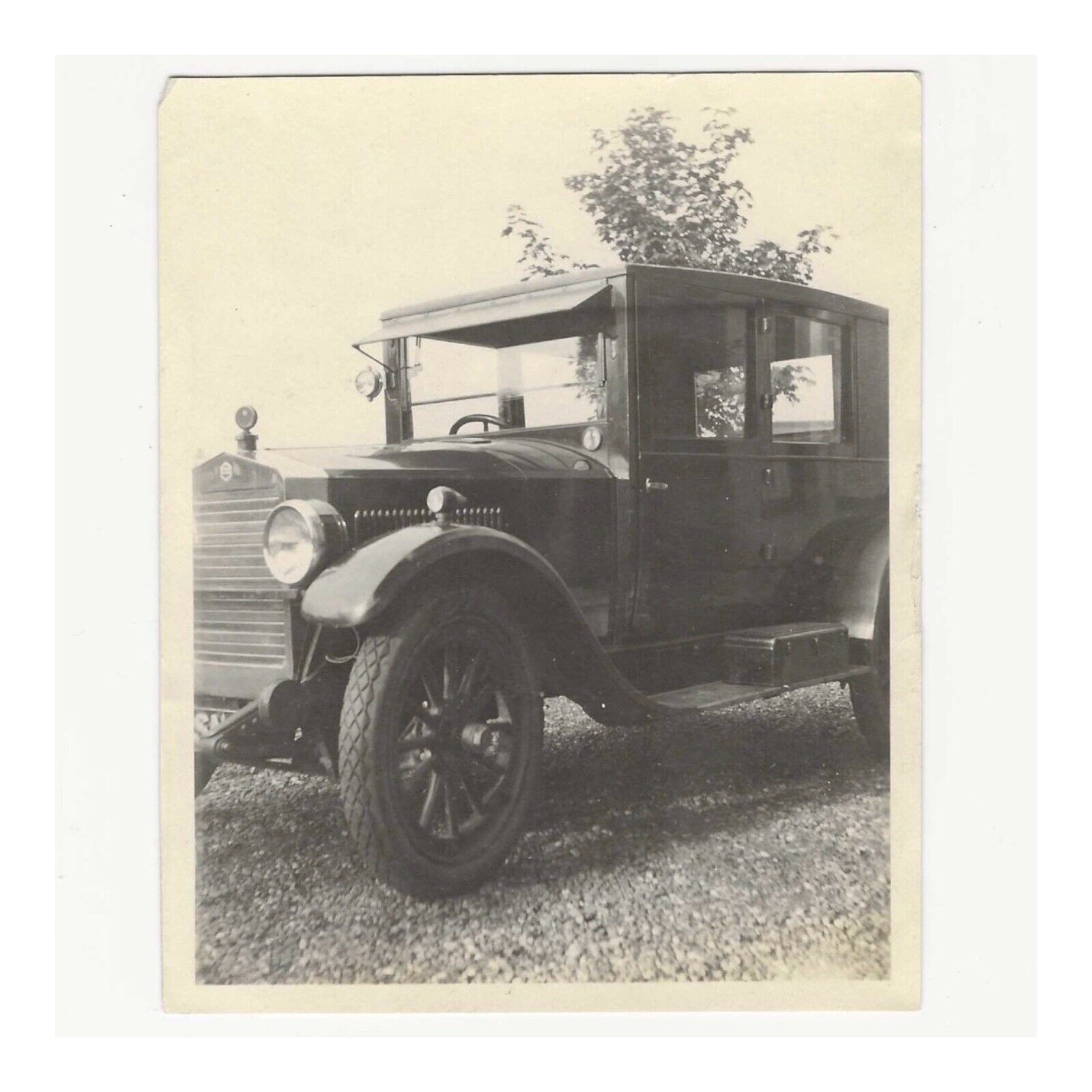 Vintage Snapshot Photo Of Early Antique Car