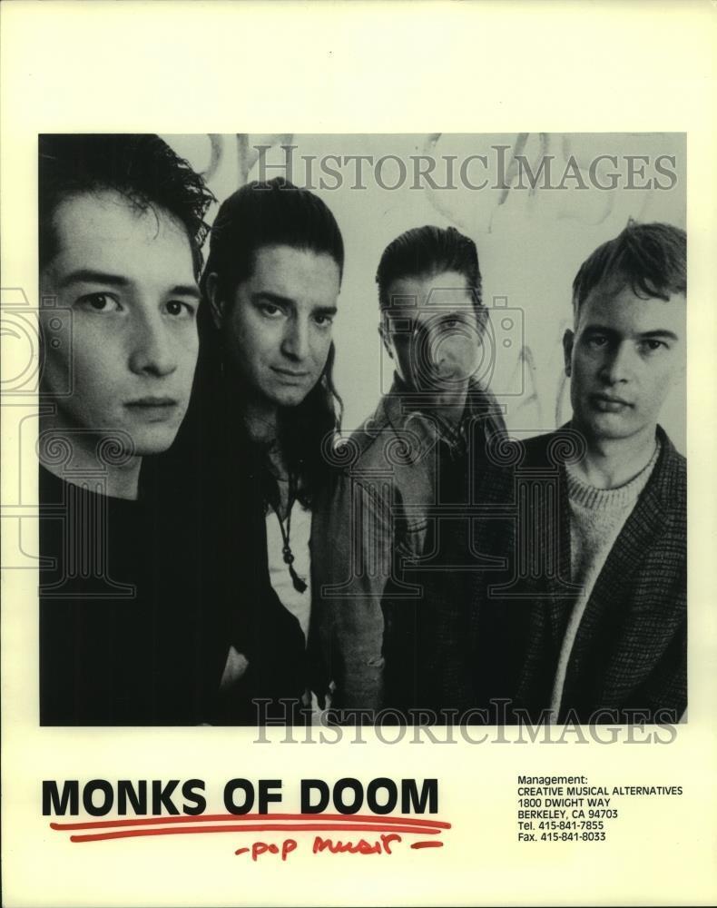 1992 Press Photo Members of the pop music group Monks of Doom - hcp05922