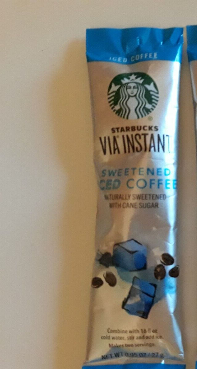 STARBUCKS VIA SWEETENED ICED COFFEE, 1 PACKET  (*COLLECTABLE*) 6/2016