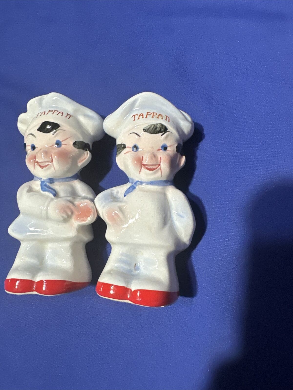 Vintage Tappan Chefs Salt Pepper Shaker Set Made In Japan Figurines Advertising