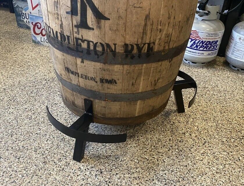 Whiskey Barrel Risers With Foot Rest 100% Made In USA Ready To Install