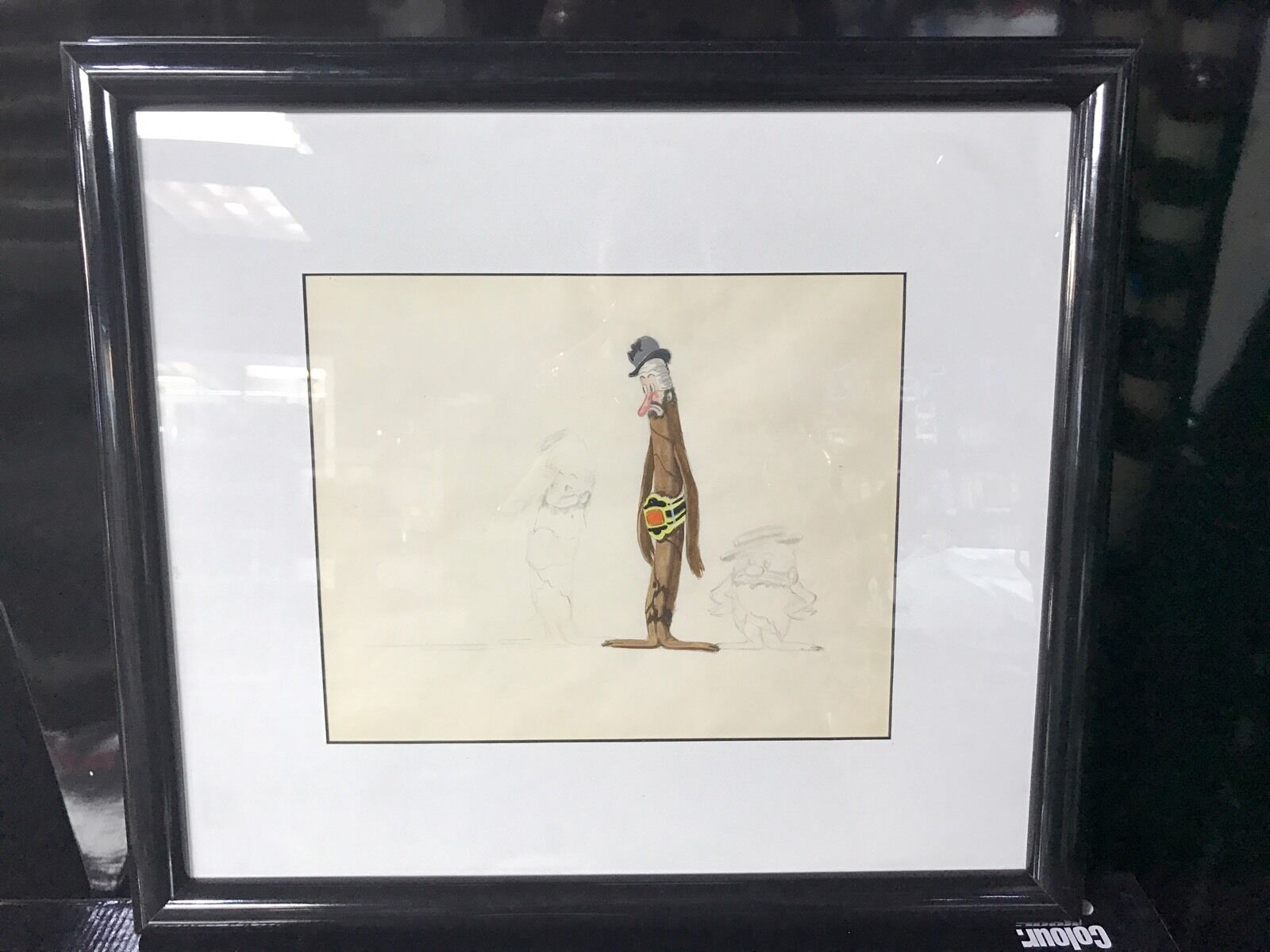 Original Animation Production Pencil 1930's Harman and Ising  Cigar art  1