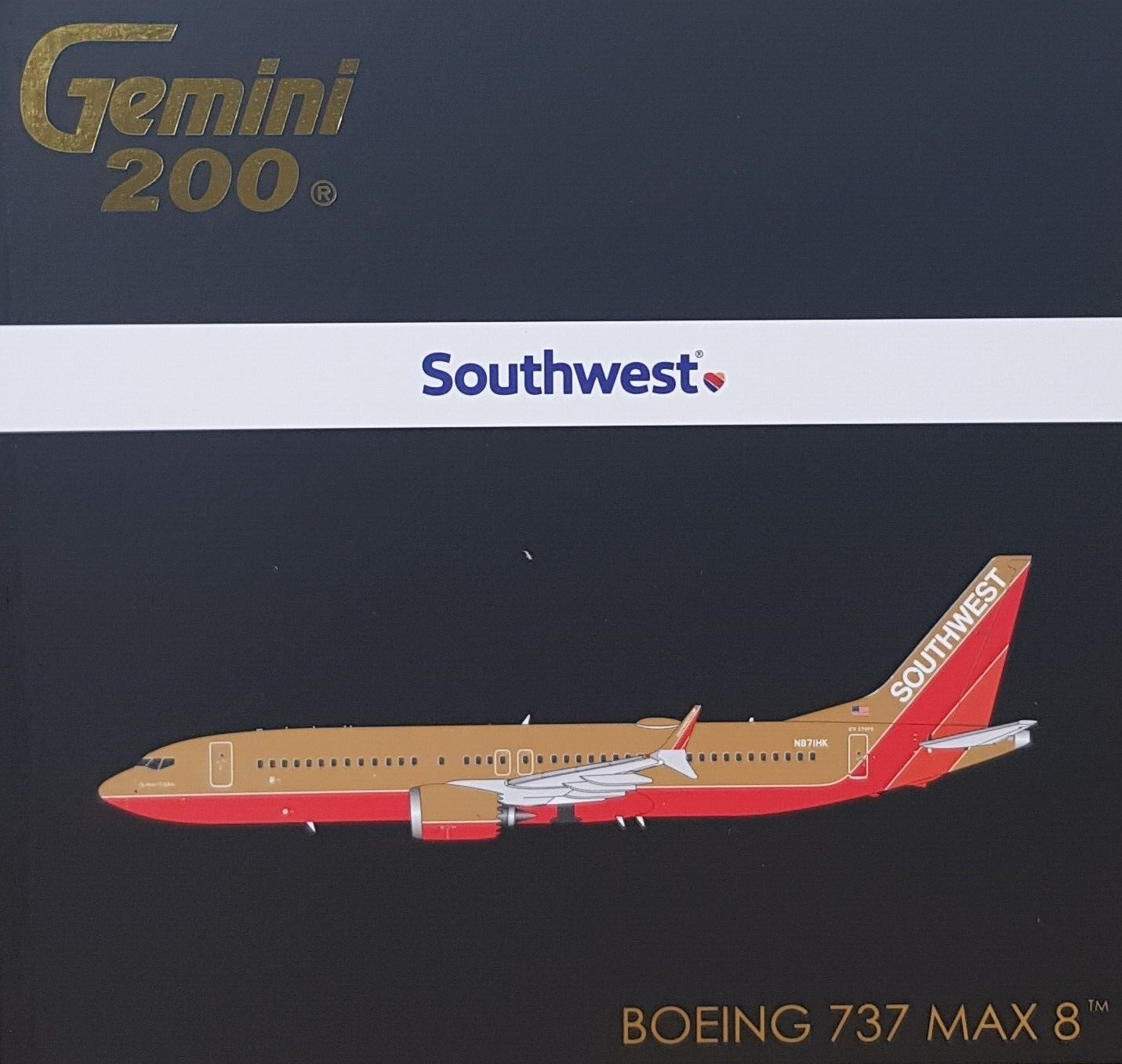 Gemini Jets 1/200 G2SWA1216 Boeing 737 MAX 8 Southwest \