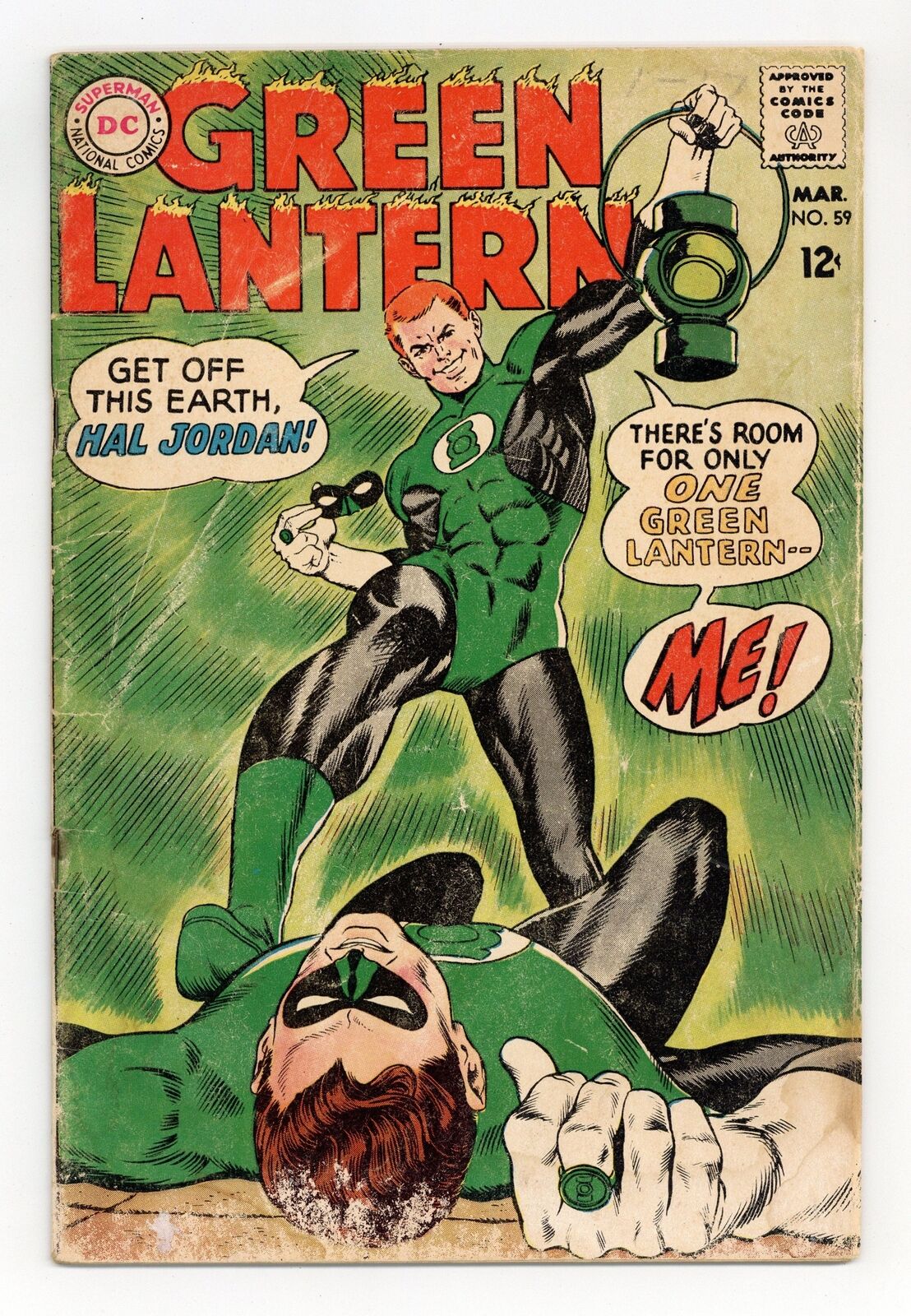 Green Lantern #59 FR/GD 1.5 1968 1st app. Guy Gardner