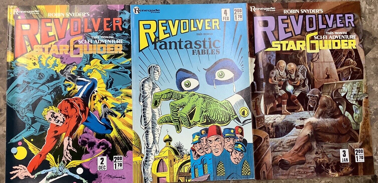 Robin Snyder’s Revolver 2-4 Renegade 1985/86 Comic Books