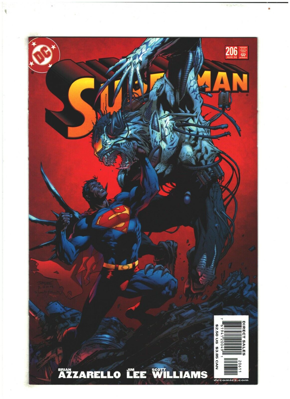 Superman #206 NM- 9.2 DC Comics 2004 Jim Lee art