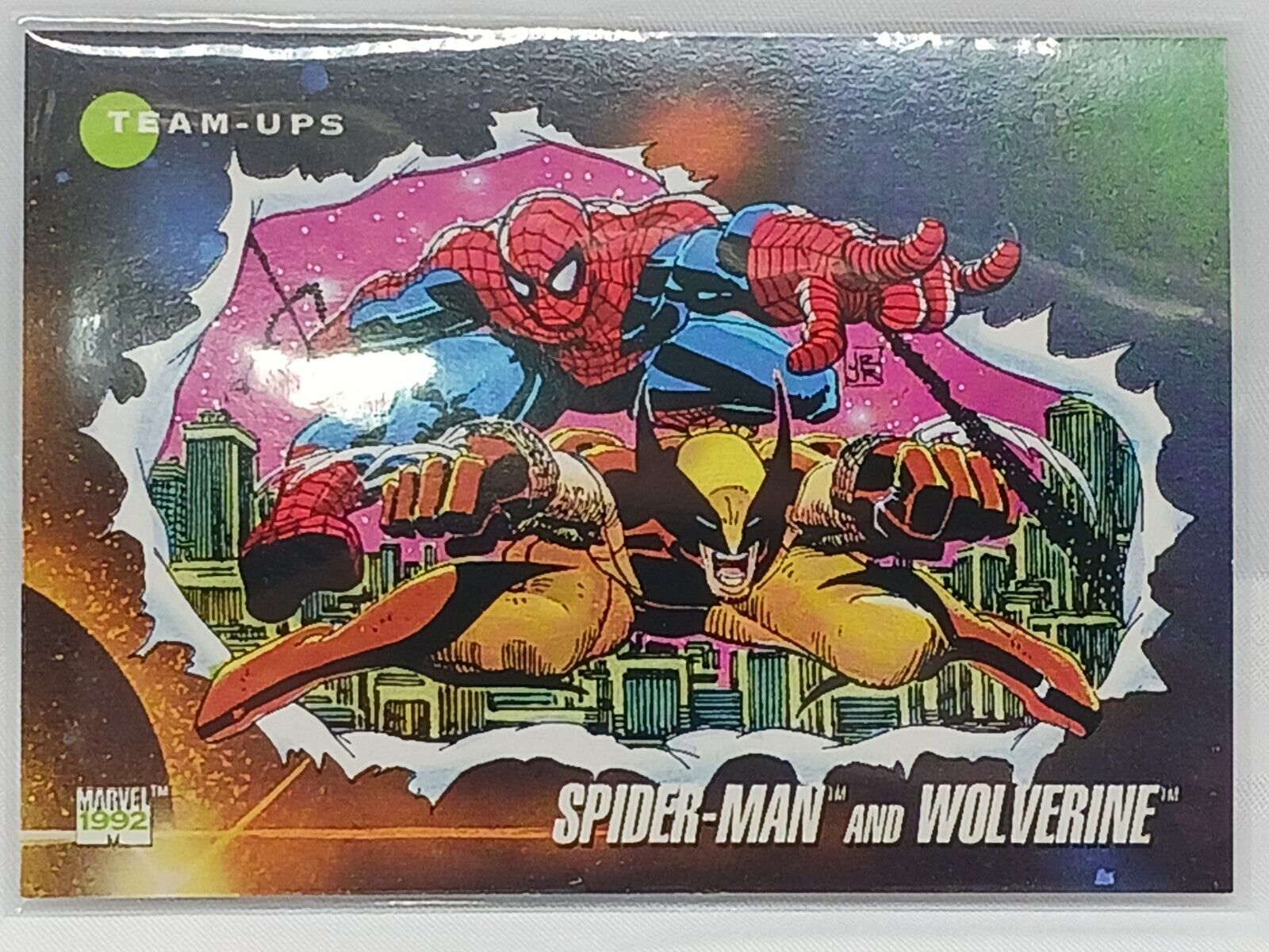 Marvel Impel Series 3 1992 Spider-Man and Wolverine Team-Ups Trading Card 74