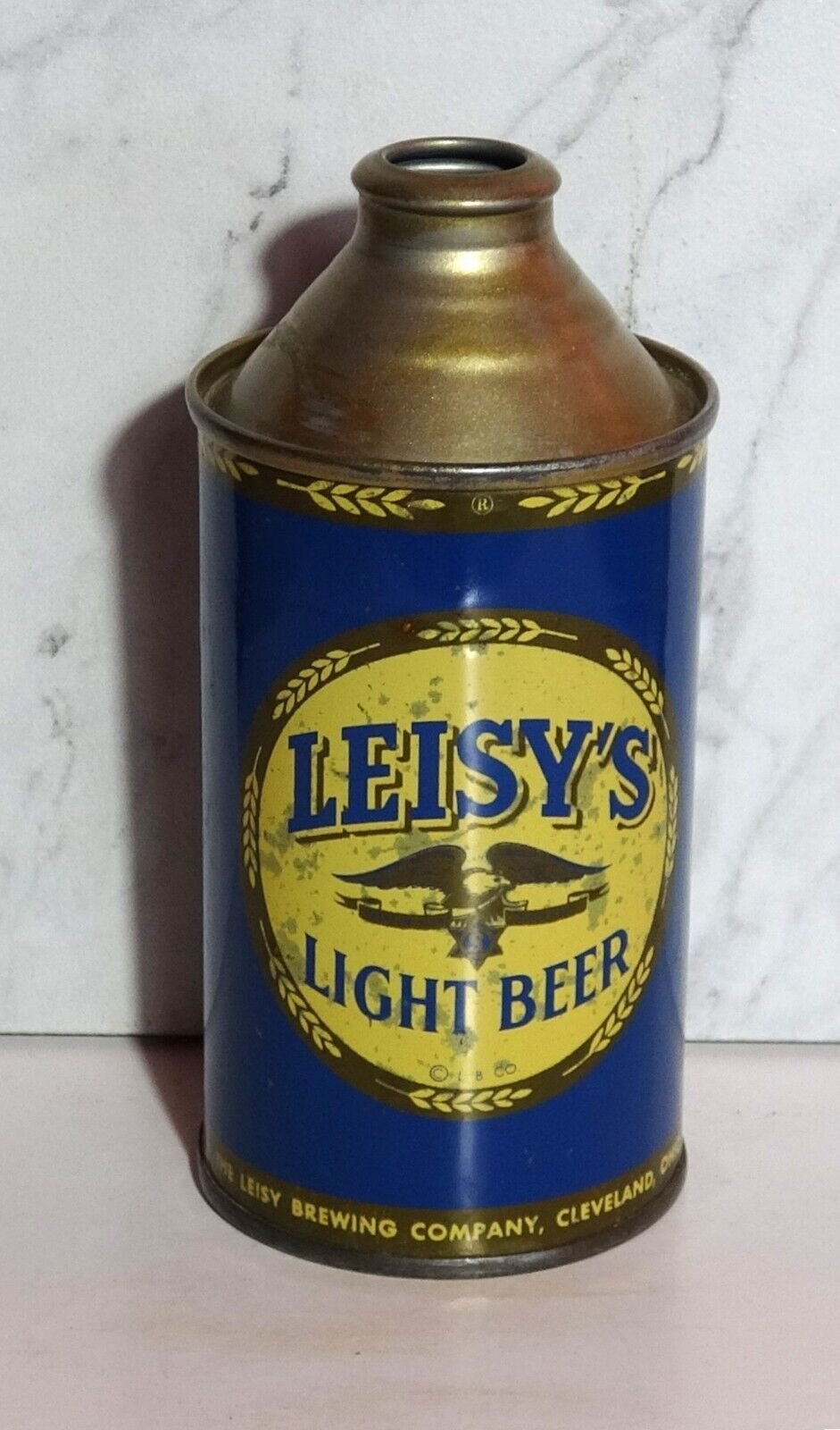 LEISY\'S LIGHT BEER - CONE TOP - CLEVELAND, OHIO
