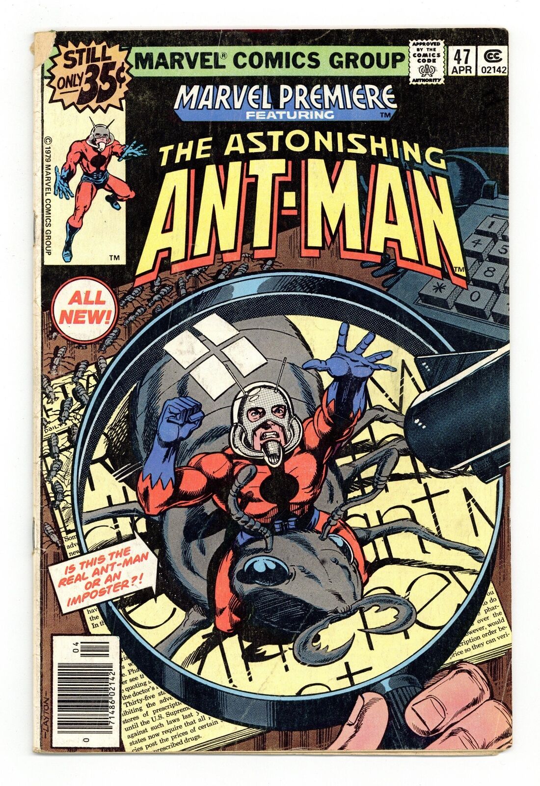 Marvel Premiere #47 GD+ 2.5 1979 1st Scott Lang as Ant Man