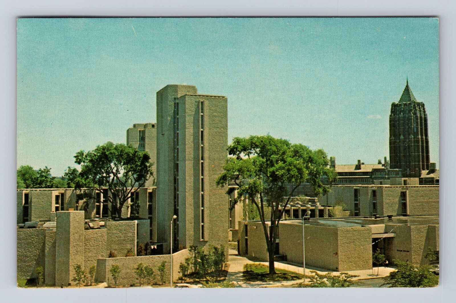 New Haven CT-Connecticut, Ezra Stiles College, Antique, Vintage c1965 Postcard