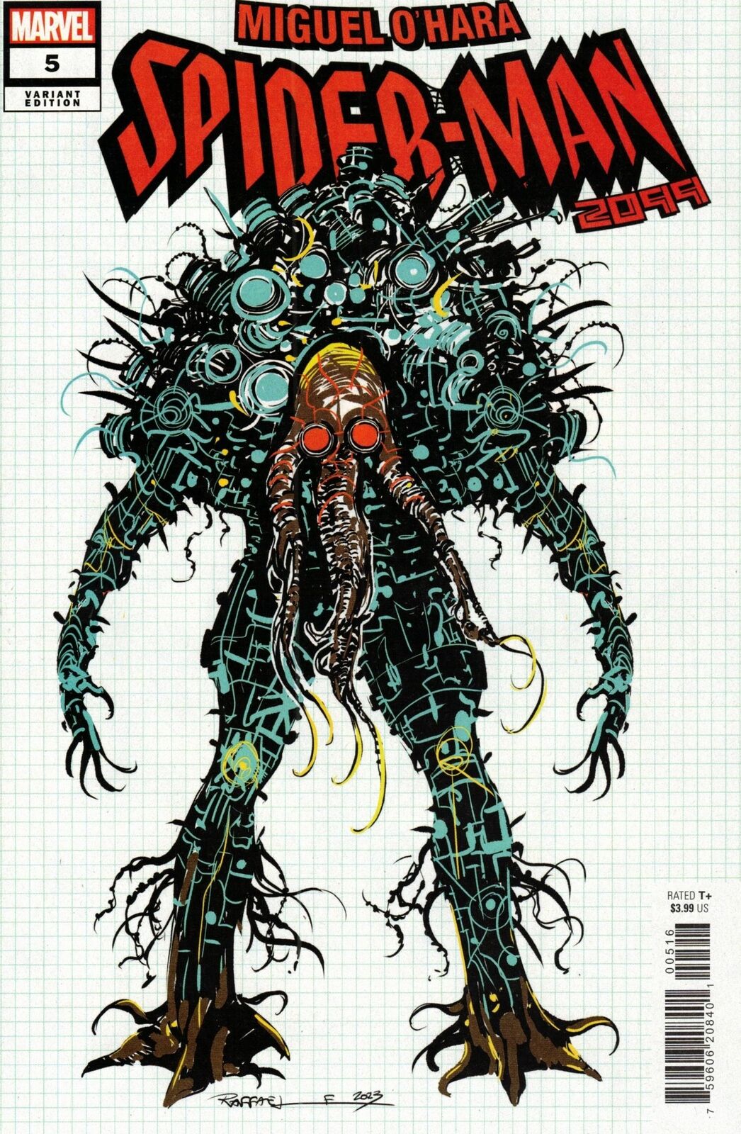 Miguel O\'Hara Spider-Man 2099 #5 1:10 Stefano Raffaele Variant Marvel 2024