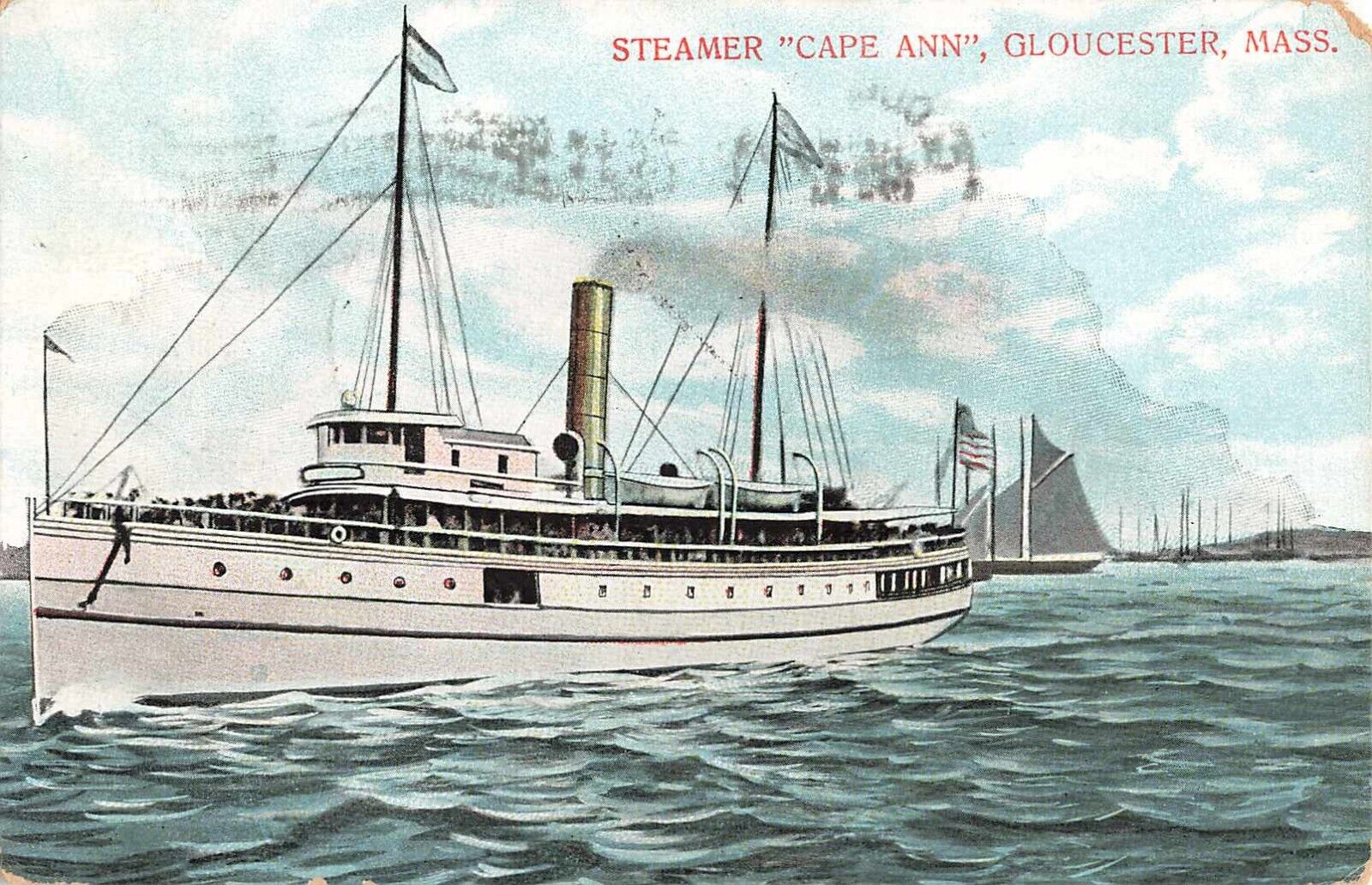 Postcard Steamship Steamer \
