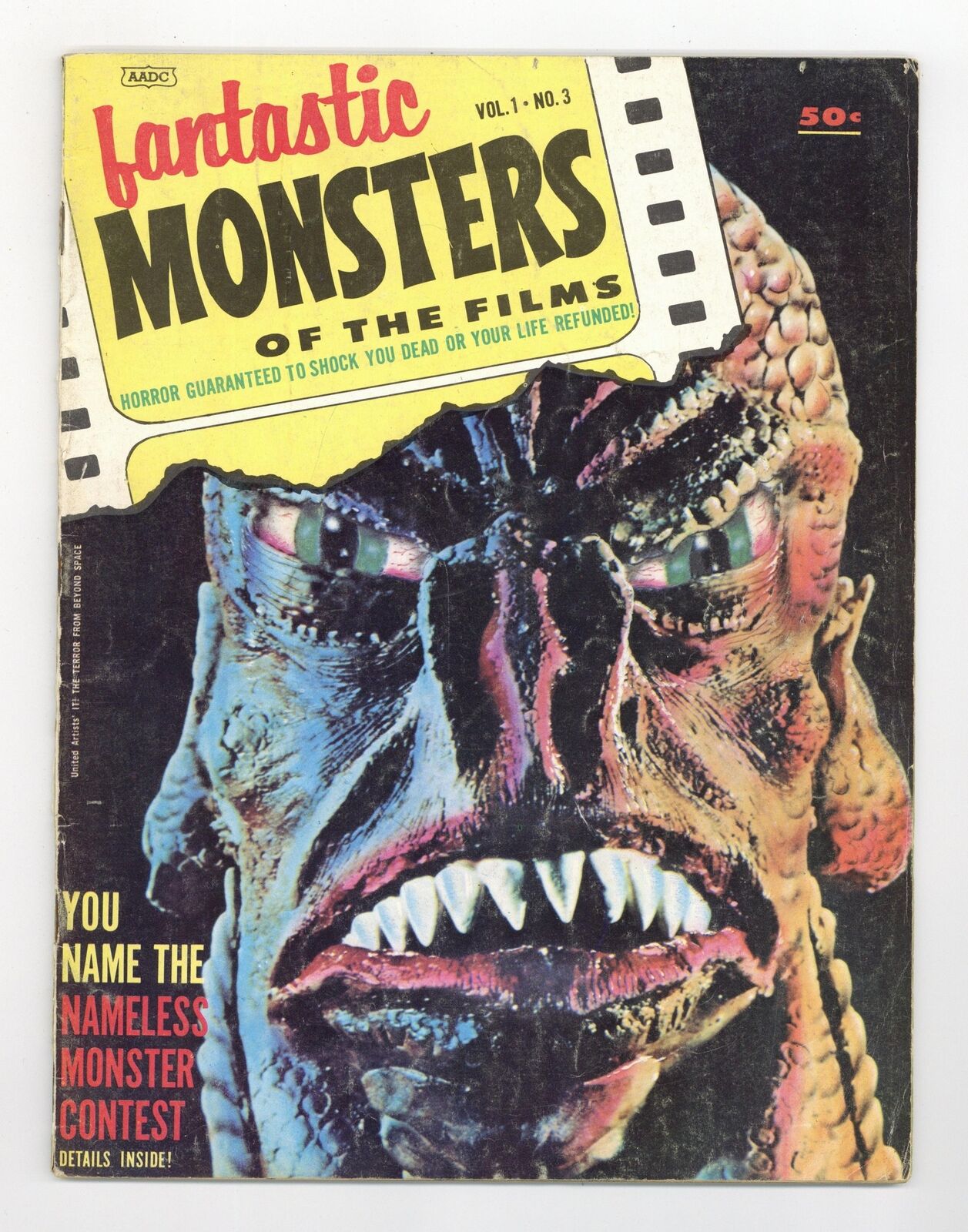 Fantastic Monsters of the Films #3 VG- 3.5 1962
