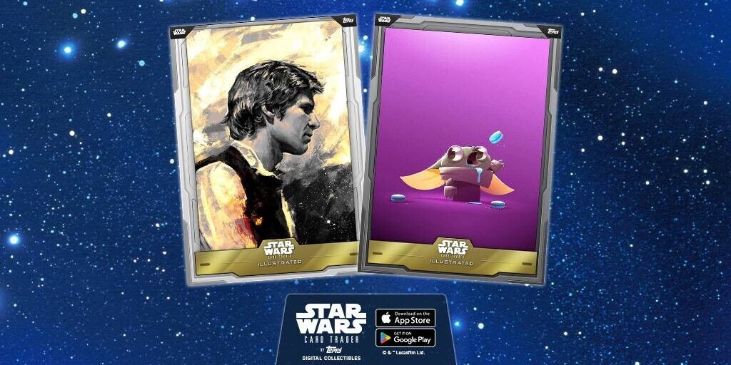 Topps Star Wars Card Trader Illustrated Wave 15 Purple Epic Set 16 Cards Presale