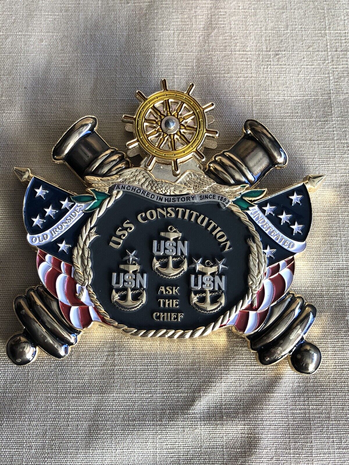 USS Constitution “Ask The Chief” CPO Spinner Challenge Coin