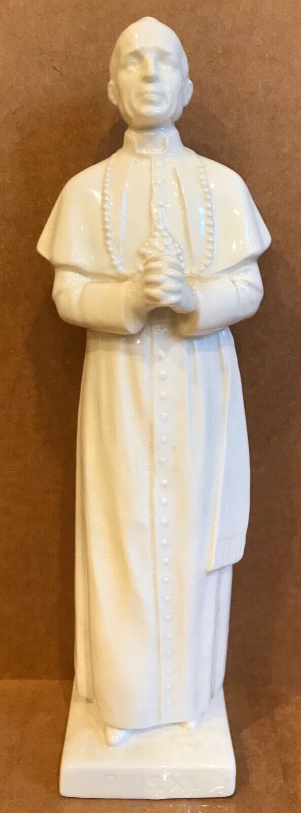 Venerable Pius XII porcelain religious vintage St. Statue Catholic saint