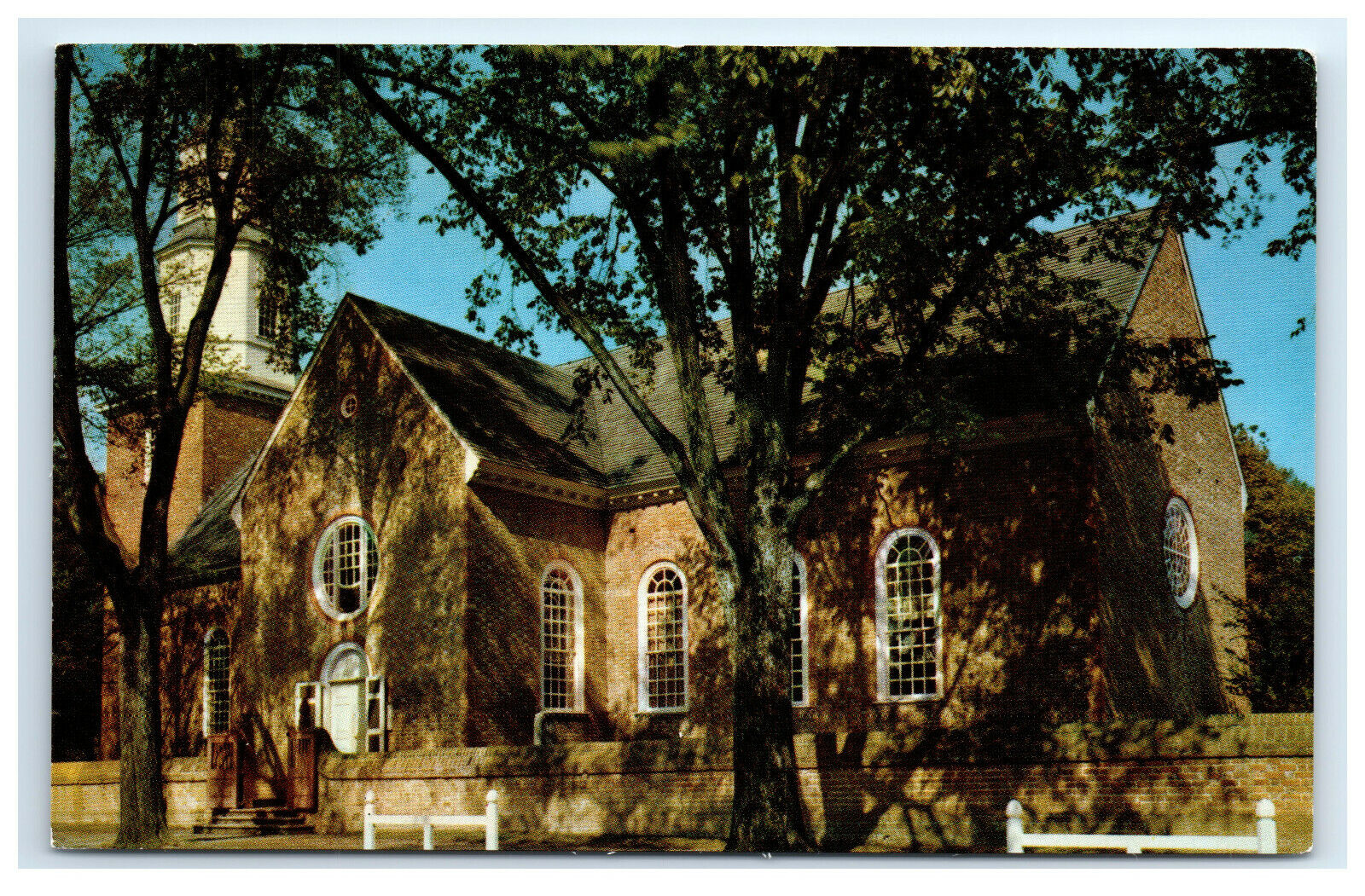 Postcard Bruton Parish Church, Williamsburg, VA C10