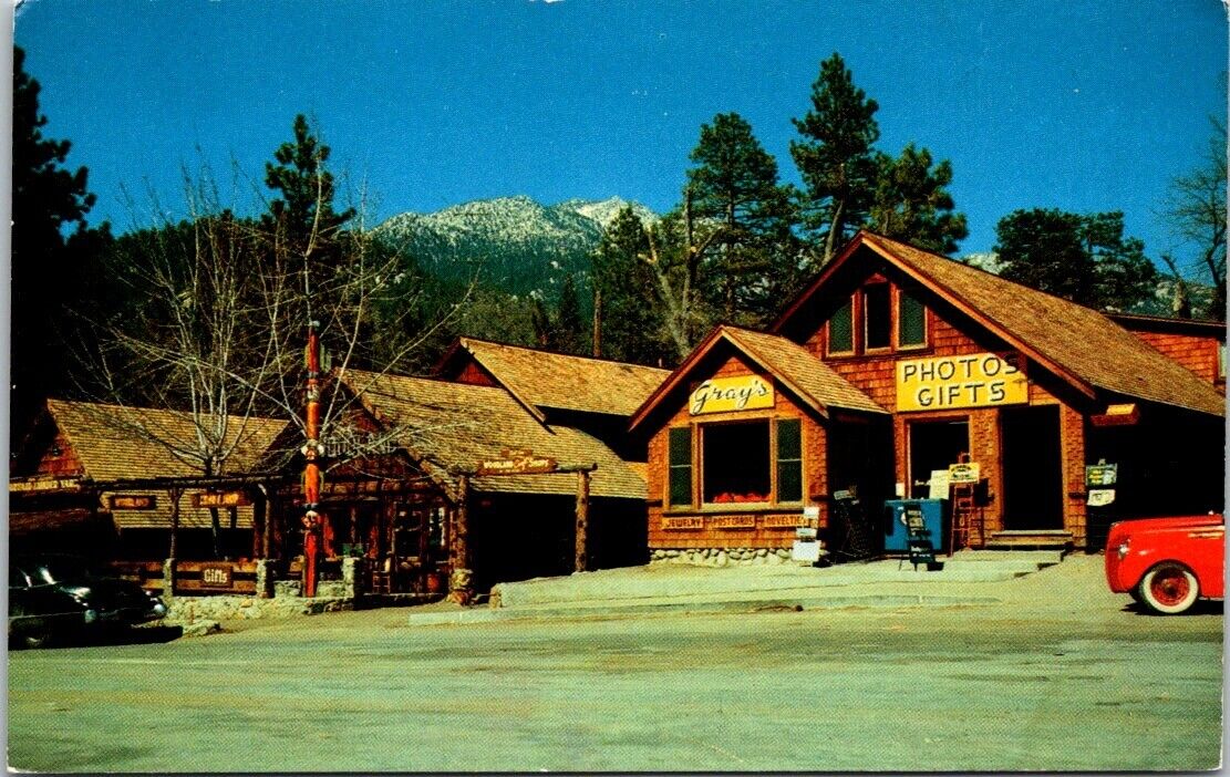 Vintage Postcard Gray\'s Gift Shop Idyllwild Resort California B1