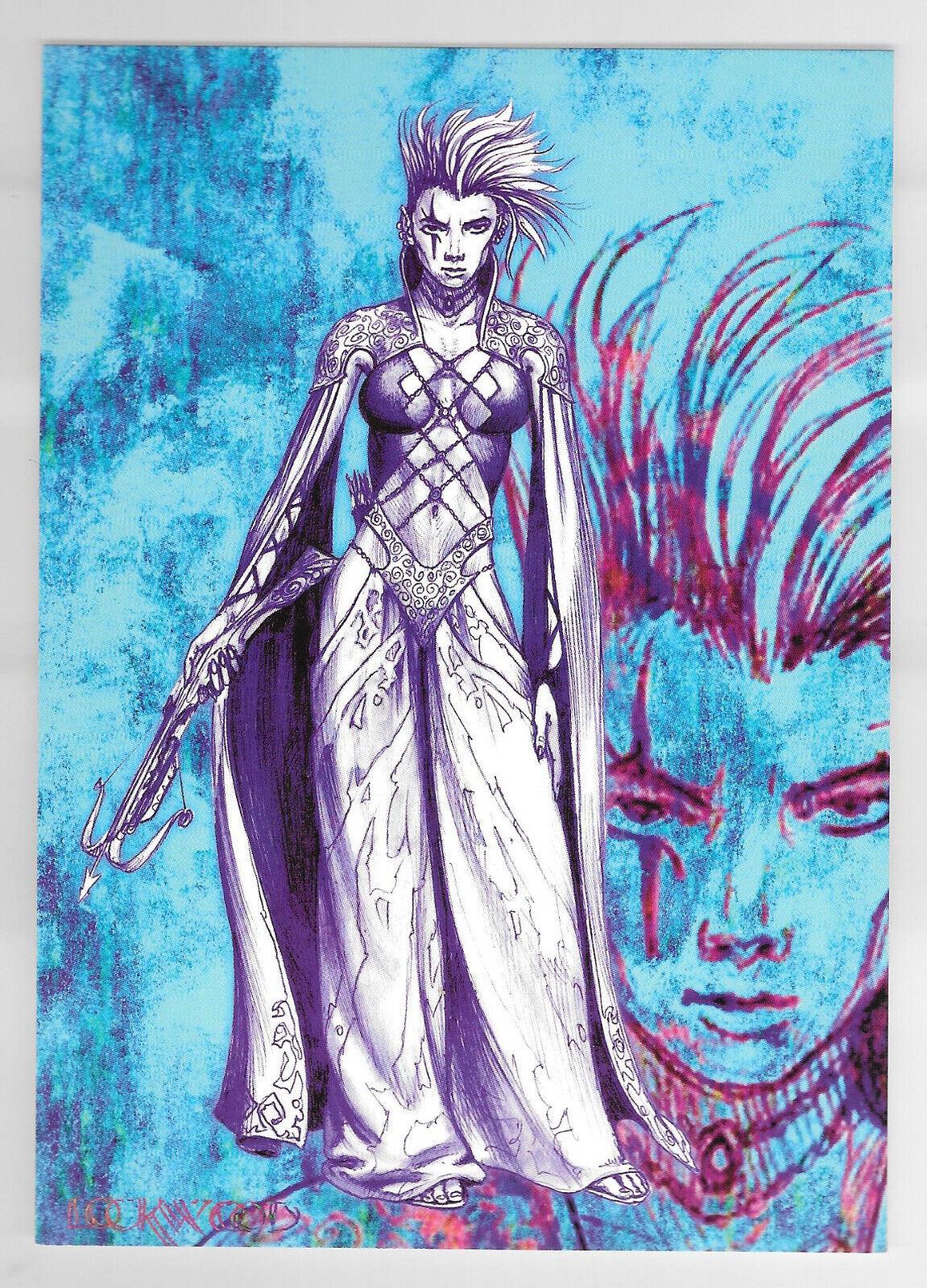 Dungeons & Dragons Wizards of the Coast Sorceress by Todd Lockwood 4x6 Postcard