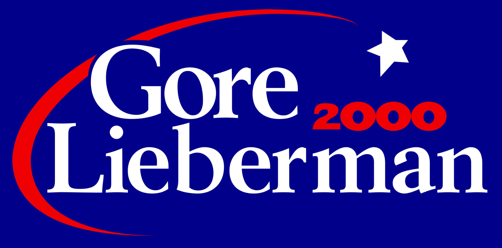 Al Gore Joe Lieberman Replica 2000 President Campaign Bumper Sticker