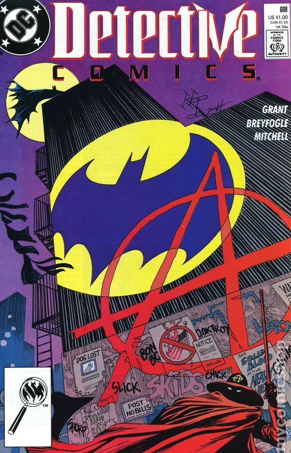 Detective Comics #608 FN 1989 Stock Image 1st app. Anarky