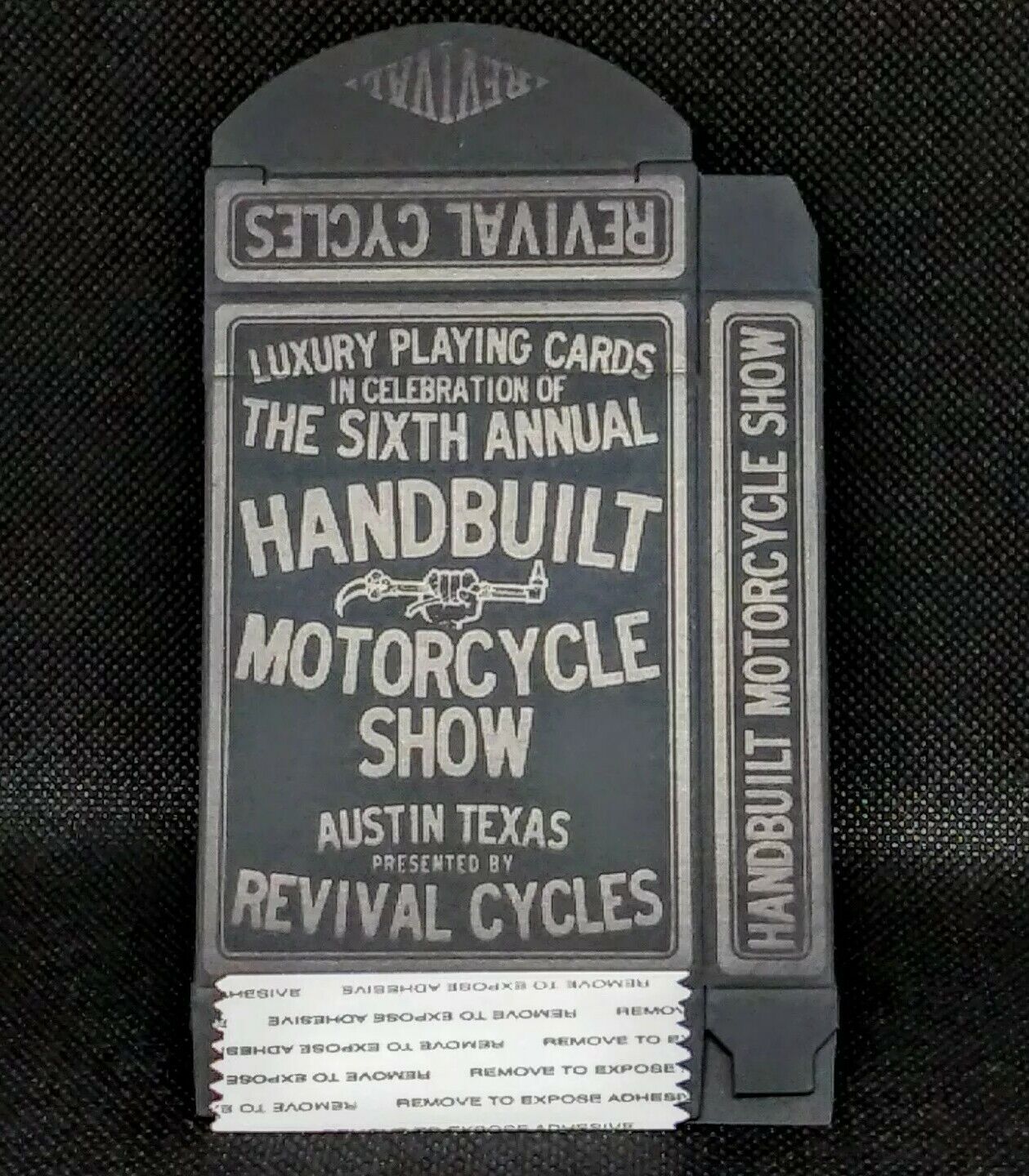 Gilded Edition Handbuilt Motorcycle Show Revival Cycles Kings Wild Flat Tuck Box