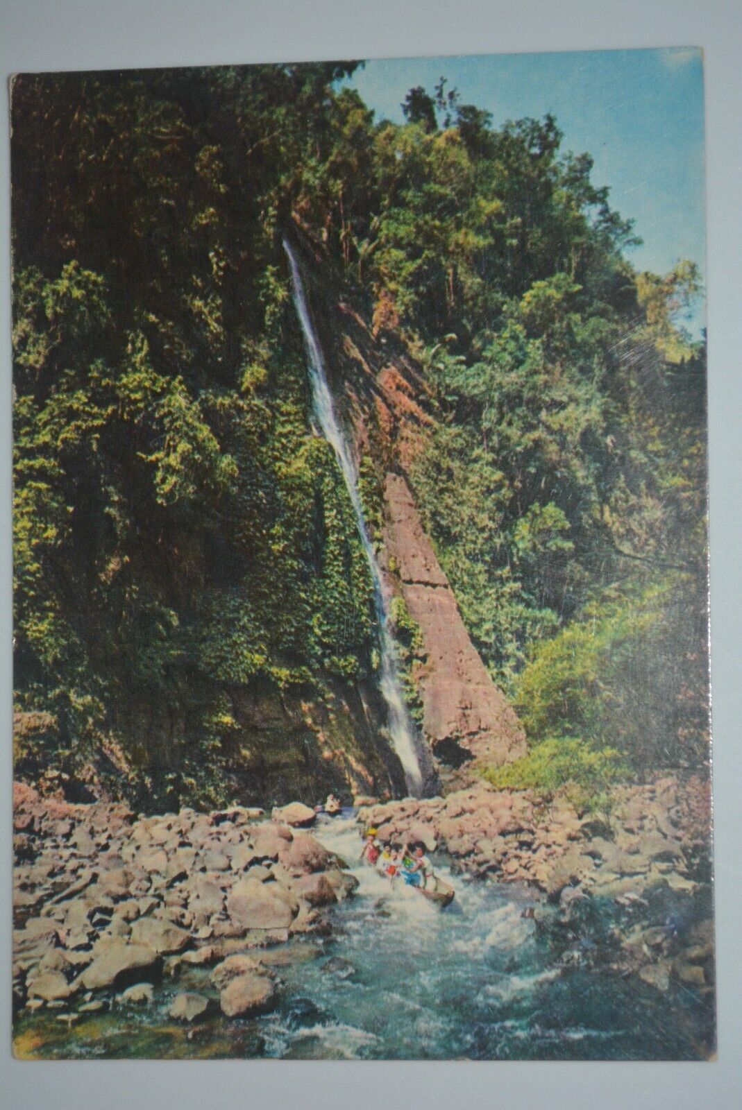 Shooting the Rapids Near Pagsanjan Falls in Laguna, Philippines Postcard