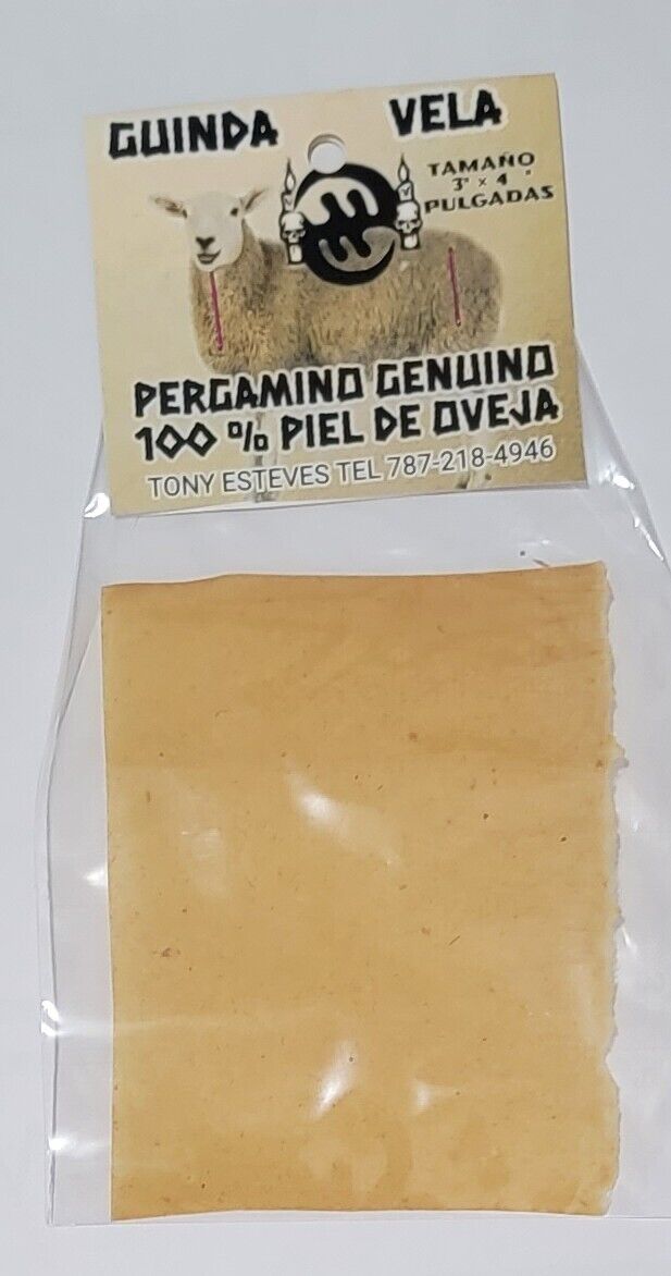 genuine sheep skin parchment paper/pergamino virgen 100% piel oveja