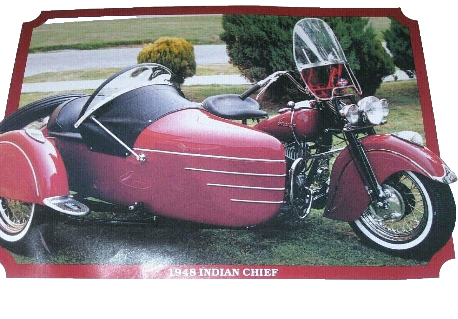 Vintage Antique Classic Motorcycle Calendar Harley Davidson Indian Chief 1987-88