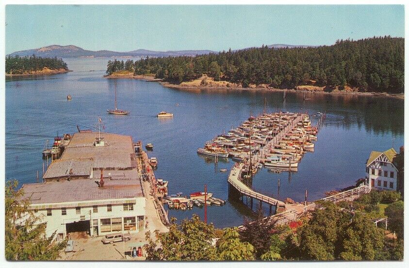 Roche Harbor WA Boatel Postcard San Juan Islands Washington