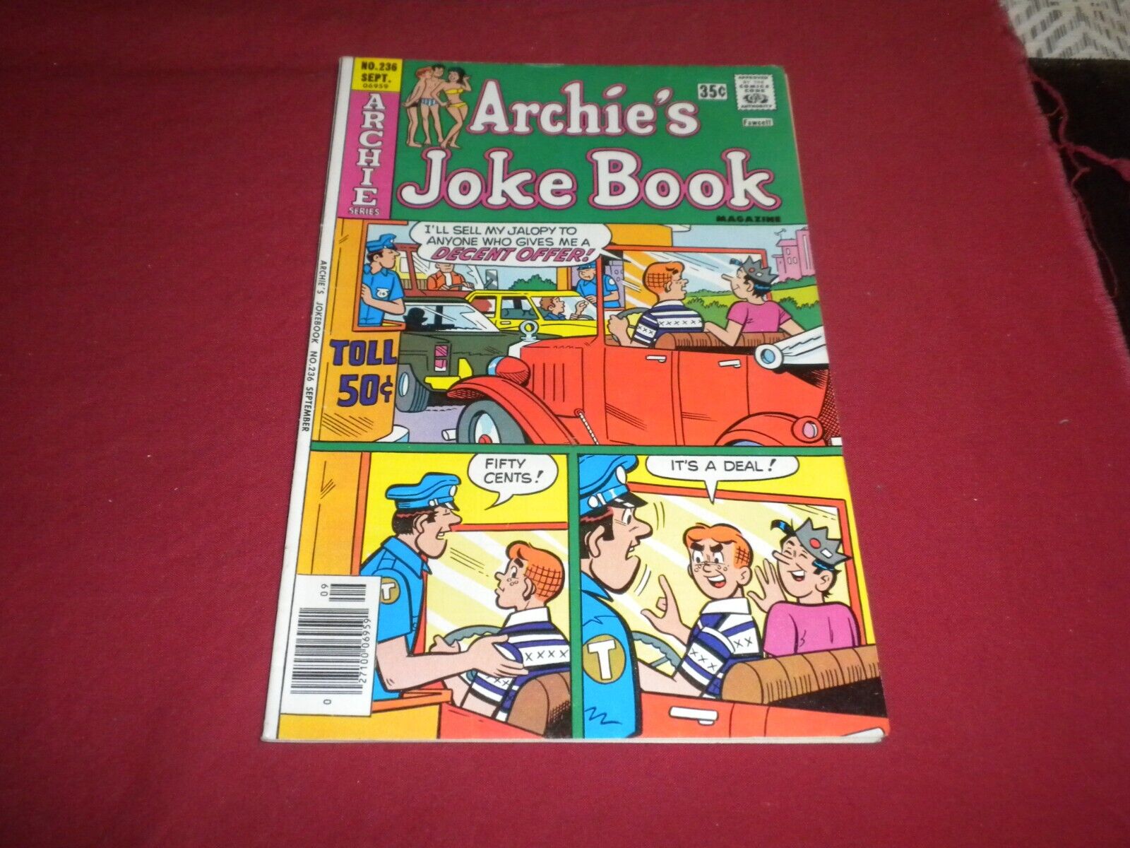 BX7 Archies Joke Book #236 archie 1977 comic 5.5 bronze age