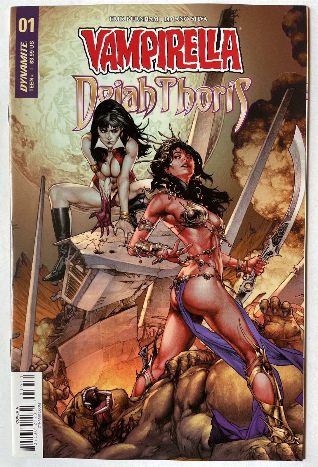Vampirella Dejah Thoris #1 • Jay Anacleto Sexy Cover (Dynamite 2018)