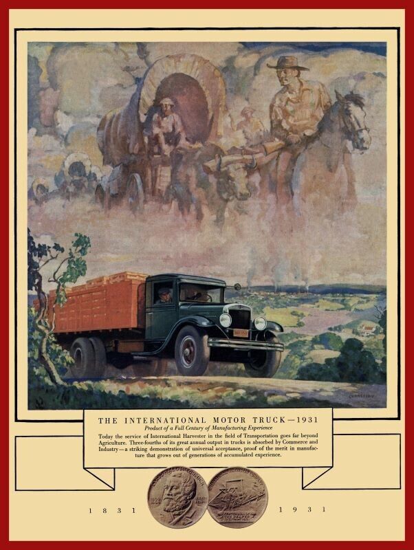 1931 International Trucks NEW METAL SIGN: 100th Anniversary of the Company
