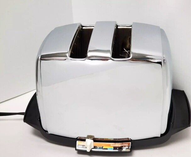 Vintage Sunbeam Toaster 20-3 AG Radiant Control Auto Drop 2-Slice Chrome Works