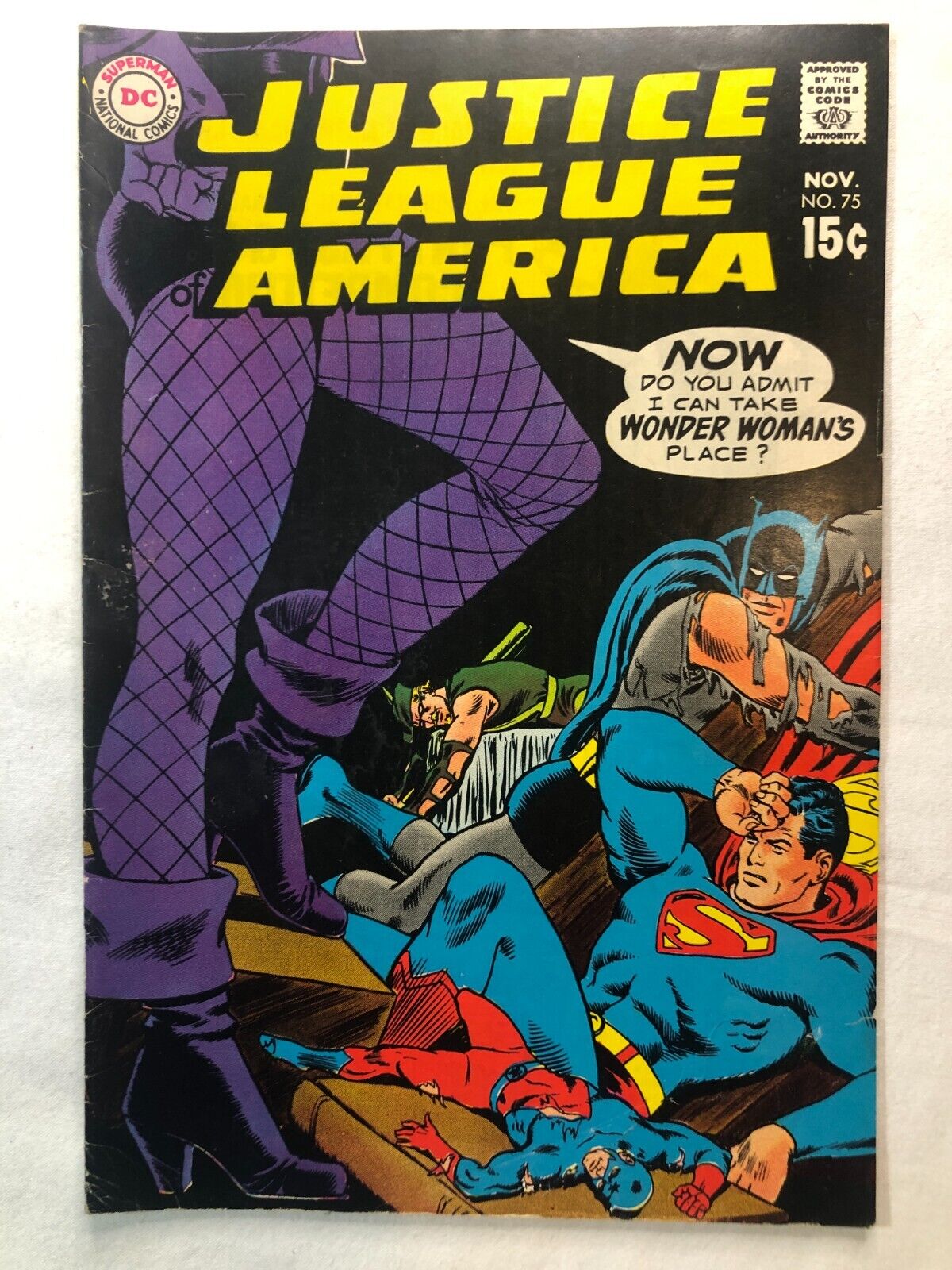 Justice League of America #75 Nov 1969 Key Issue 1st Black Canary Vintage DC