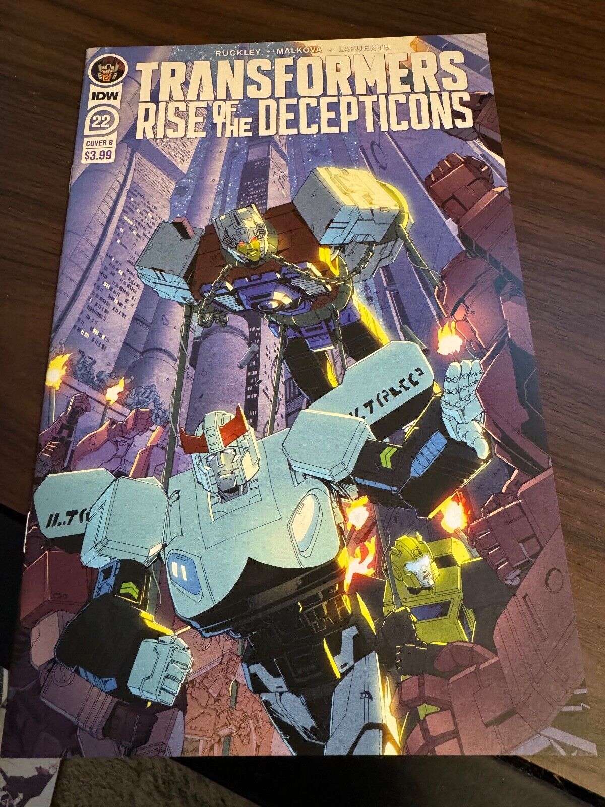 TRANSFORMERS RISE OF THE DECEPTICONS #22 COVER B IDW COMICS 2020