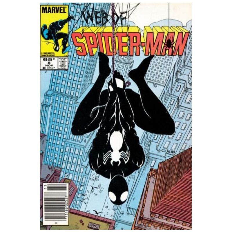 Web of Spider-Man (1985 series) #8 Newsstand in F + condition. Marvel comics [z\'